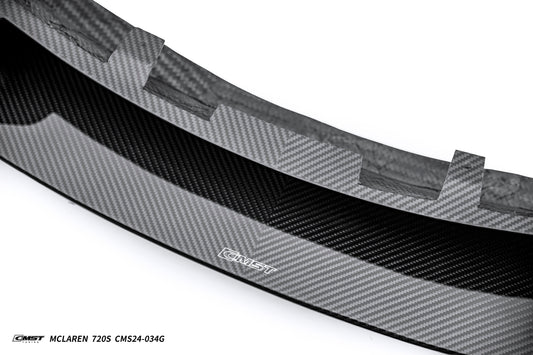 McLaren 720S 2018 2019 2020 2021 2022 2023 with Aftermarket Parts - V2 Front Lip Carbon Fiber / FRP from CMST Tuning