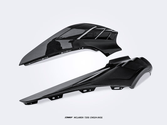 McLaren 720S 2018 2019 2020 2021 2022 2023 & 750S 2024-ON & 765LT 2021 2022 with Aftermarket Parts - Front Fenders Carbon Fiber / FRP from CMST Tuning