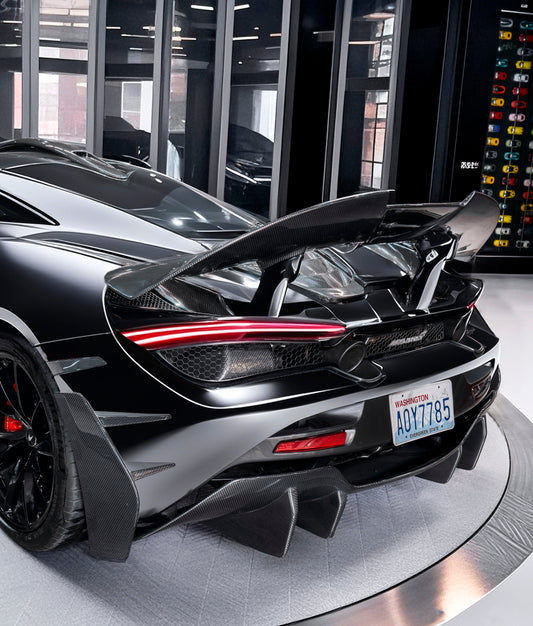 McLaren 720S 2018-2023 with CMST Tuning's Aftermarket Parts - Rear Wing Spoiler Carbon Fiber / FRP. A complete transformation of style and performance.