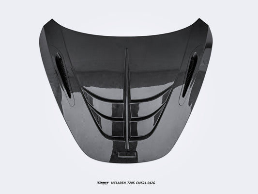 McLaren 720S 2018 2019 2020 2021 2022 2023 & 750S 2024-ON & 765LT 2021 2022 with Aftermarket Parts - Hood Carbon Fiber / FRP from CMST Tuning