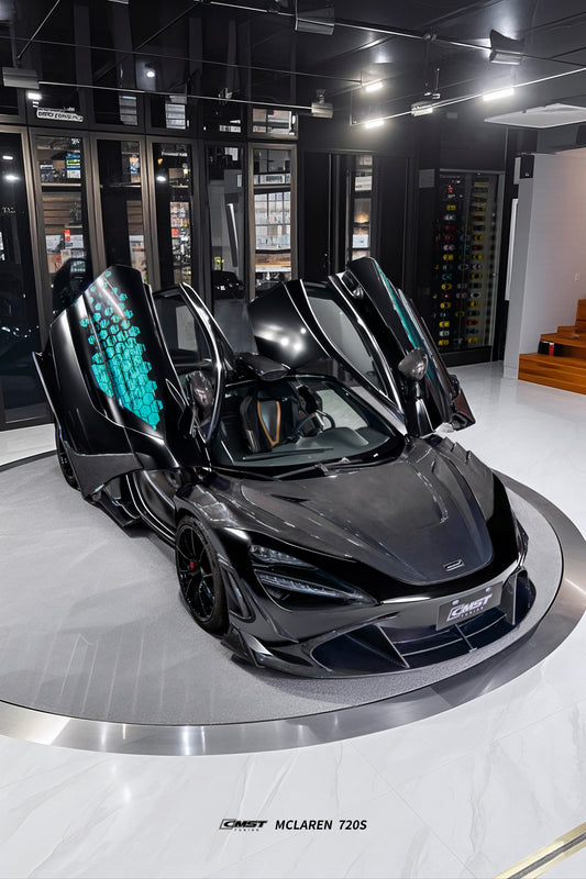 McLaren 720S 2018 2019 2020 2021 2022 2023 & 750S 2024-ON & 765LT 2021 2022 with Aftermarket Parts - Front Fenders Carbon Fiber / FRP from CMST Tuning