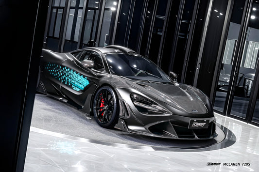 McLaren 720S 2018 2019 2020 2021 2022 2023 & 750S 2024-ON & 765LT 2021 2022 with Aftermarket Parts - Hood Carbon Fiber / FRP from CMST Tuning