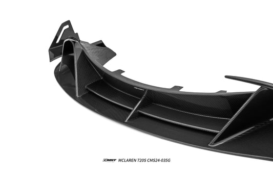 McLaren 720S 2018 2019 2020 2021 2022 2023 with Aftermarket Parts - V3 Front Lip Carbon Fiber / FRP from CMST Tuning