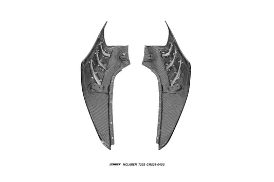 McLaren 720S 2018 2019 2020 2021 2022 2023 & 750S 2024-ON & 765LT 2021 2022 with Aftermarket Parts - Front Fenders Carbon Fiber / FRP from CMST Tuning