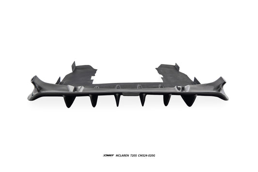 McLaren 720s 2018 2019 2020 2021 2022 2023 with Aftermarket Parts - 765lt Conversion Rear Bumper & Rear Diffuser & Rear Canards Carbon Fiber / FRP from CMST Tuning