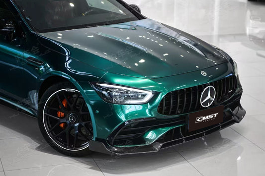 Mercedes Benz AMG GT 4 Door GT63 GT63s GT53 GT43 GT50 X290 2019-ON (This product is desigend to work with the "CMST Front Bumper" only, it does not fit the OEM Bumper ) with Aftermarket Parts - Front Canards Carbon Fiber / FRP from CMST Tuning
