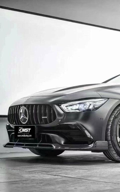 Mercedes Benz AMG GT 4 Door GT53 GT43 GT50 X290 2019-ON with Aftermarket Parts - Front Lip Splitter Carbon Fiber / FRP from CMST Tuning