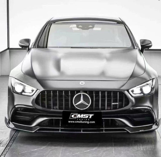 Mercedes Benz AMG GT 4 Door GT53 GT43 GT50 X290 2019-ON with Aftermarket Parts - Front Lip Splitter Carbon Fiber / FRP from CMST Tuning