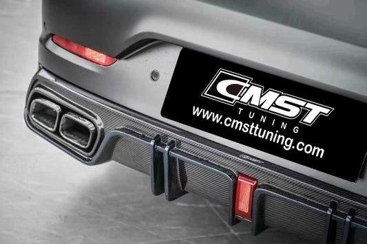 Mercedes Benz AMG GT 4 Door GT53 GT43 GT50 X290 2019-ON with Aftermarket Parts - Rear Diffuser & Exhaust Tips Carbon Fiber / FRP from CMST Tuning