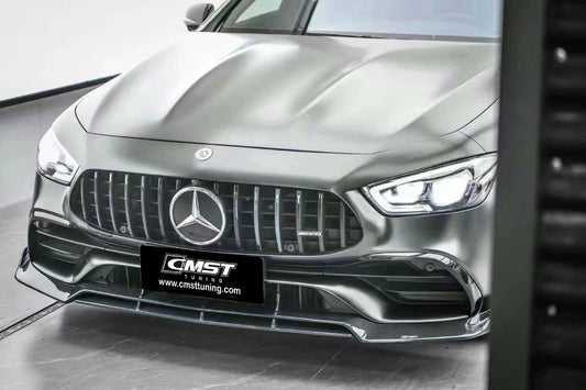 Mercedes Benz AMG GT 4 Door GT53 GT43 GT50 X290 2019-ON with Aftermarket Parts - Front Lip Splitter Carbon Fiber / FRP from CMST Tuning