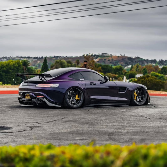 Mercedes Benz AMG GT Base GTS GTC C190 2016 2017 2018 2019 2020 2021 with Aftermarket Parts - V2 Rear Wing Carbon Fiber / FRP from CMST Tuning