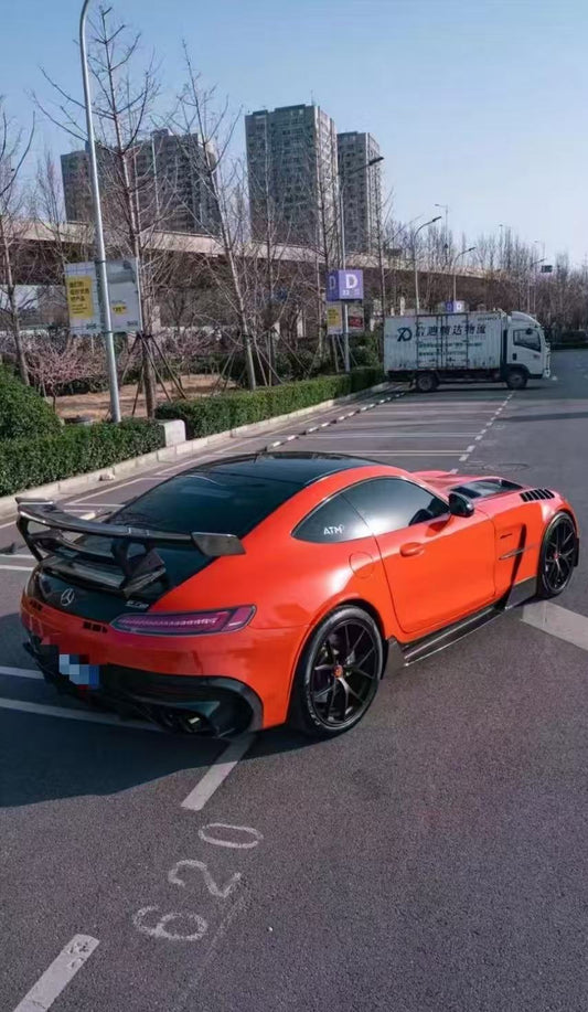 Mercedes Benz AMG GT Base GTS GTC C190 2016 2017 2018 2019 2020 2021 with Aftermarket Parts - V2 Rear Wing Carbon Fiber / FRP from CMST Tuning