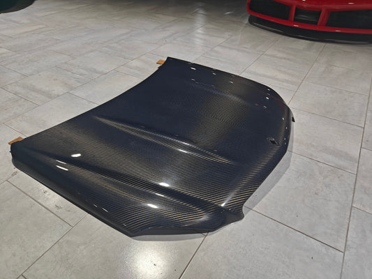 Mercedes Benz C-Class C350 C300 C250 Luxury Sport W204 Facelift 2012 2013 2014 with Aftermarket Parts - Hood Carbon Fiber from CMST Tuning