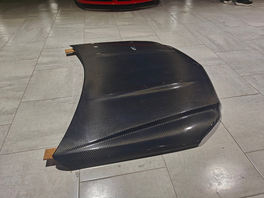 Mercedes Benz C-Class C350 C300 C250 Luxury Sport W204 Facelift 2012 2013 2014 with Aftermarket Parts - Hood Carbon Fiber from CMST Tuning