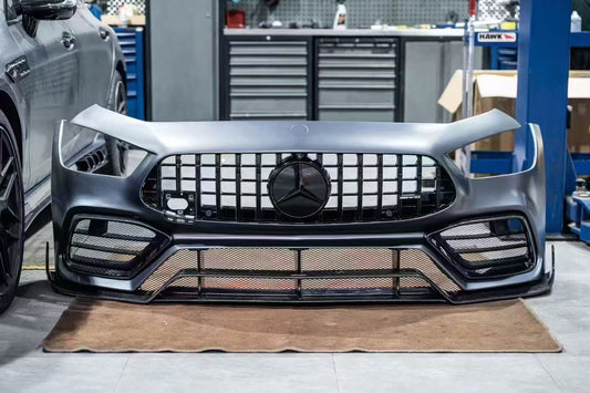 Mercedes Benz AMG GT 4 Door GT63 GT63s GT53 GT43 GT50 X290 2019 2020 2021 2022 2023 2024 with Aftermarket Parts - Front Bumper Set Carbon Fiber / FRP from CMST Tuning