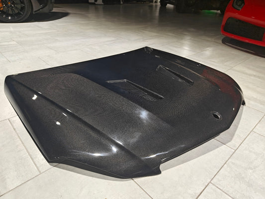 Mercedes Benz W204 C63 AMG Facelift 2012 2013 2014 with Aftermarket Parts - Hood Carbon Fiber from CMST Tuning