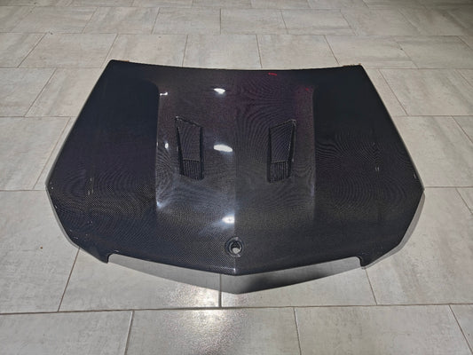 Mercedes Benz W204 C63 AMG Facelift 2012 2013 2014 with Aftermarket Parts - Hood Carbon Fiber from CMST Tuning