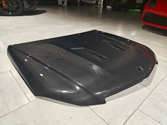 Mercedes Benz W204 C63 AMG Facelift 2012 2013 2014 with Aftermarket Parts - Hood Carbon Fiber from CMST Tuning