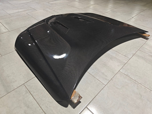 Mercedes Benz W204 C63 AMG Facelift 2012 2013 2014 with Aftermarket Parts - Hood Carbon Fiber from CMST Tuning