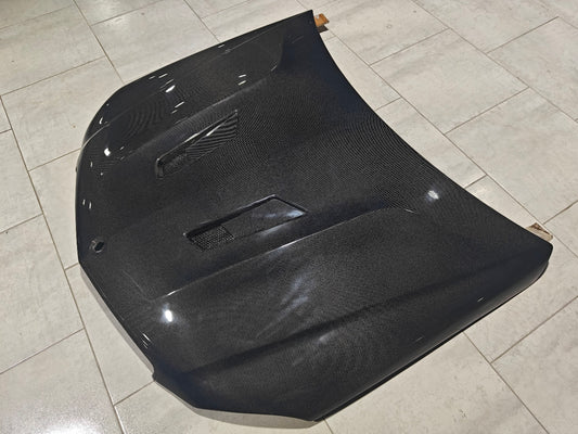 Mercedes Benz W204 C63 AMG Facelift 2012 2013 2014 with Aftermarket Parts - Hood Carbon Fiber from CMST Tuning