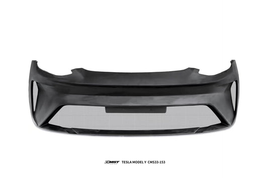 Tesla Model Y Performance AWD Long Range RWD Standard 2020 2021 2022 2023 2024 2025 with Aftermarket Parts - Front Bumper & Front Lip Carbon Fiber / FRP from CMST Tuning
