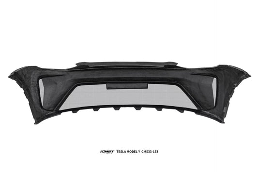 Tesla Model Y Performance AWD Long Range RWD Standard 2020 2021 2022 2023 2024 2025 with Aftermarket Parts - Front Bumper & Front Lip Carbon Fiber / FRP from CMST Tuning