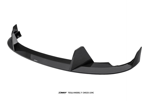 Tesla Model Y Performance AWD Long Range RWD Standard 2020 2021 2022 2023 2024 2025 with Aftermarket Parts - Front Bumper & Front Lip Carbon Fiber / FRP from CMST Tuning