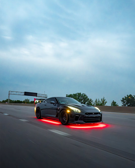 Nissan GTR Nismo T-Spec Black Edition Track Eidtion Premium Pure 2008 2009 2010 2011 2012 2013 2014 2015 2016 2017 2018 2019 2020 2021 2022 2023 with Aftermarket Parts - Vented Front Fenders Pre-preg Carbon Fiber / FRP from& CMST Tuning