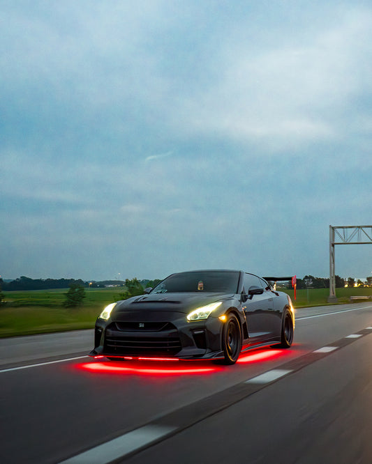 Nissan GTR Nismo T-Spec Black Edition Track Eidtion Premium Pure 2008 2009 2010 2011 2012 2013 2014 2015 2016 2017 2018 2019 2020 2021 2022 2023 with Aftermarket Parts - Vented Front Fenders Pre-preg Carbon Fiber / FRP from& CMST Tuning