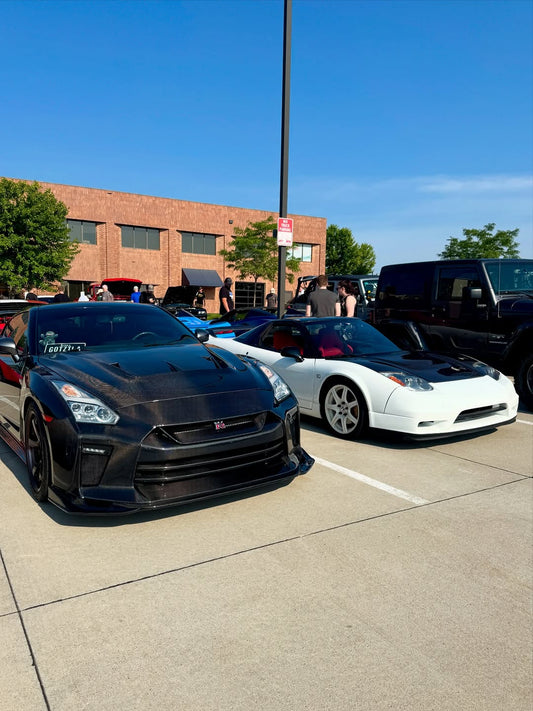 Nissan GTR Nismo Black Track Premium Base 2008 2009 2010 2011 2012 2013 2014 2015 2016 (for installation on 2017-2024 vehicles, 2008-2016 hood is recommended) & 2017 2018 2019 2020 2021 2022 2023 2024 (for installation on 2008-2016 vehicles, 2017-2024 hood is recommended) with Aftermarket Parts - TS Front Bumper & Lip (DRL included) Carbon Fiber / FRP from CMST Tuning