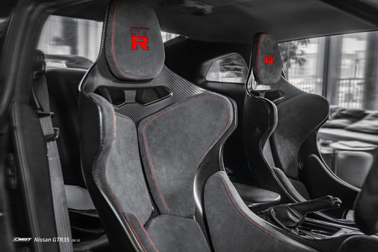 Nissan GTR R35 CBA DBA EBA 2008 2009 2010 2011 2012 2013 2014 2015 2016 with Aftermarket Parts - Seat Dry Pre-preg Carbon Fiber from CMST Tuning