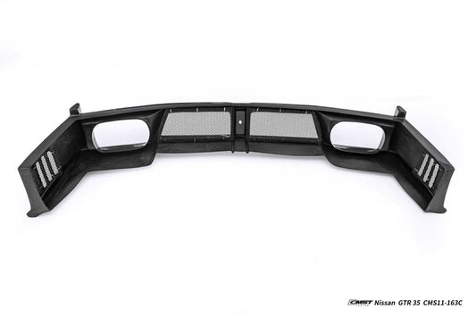 Nissan GTR R35 CBA DBA EBA 2008 2009 2010 2011 2012 2013 2014 2015 2016 2017 2018 2019 2020 2021 2022 2023 2024 with Aftermarket Parts - 2024 NISMO Style Rear Bumper & Diffuser & Undertray Carbon Fiber / FRP CMST Tuning