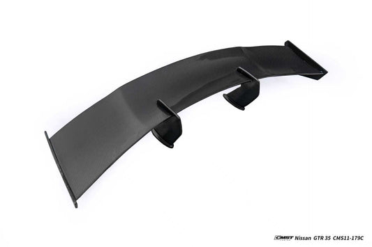 Nissan GTR R35 CBA DBA EBA 2008 2009 2010 2011 2012 2013 2014 2015 2016 2017 2018 2019 2020 2021 2022 2023 2024 with Aftermarket Parts - 2024 NISMO Style Rear Spoiler Carbon Fiber / FRP from CMST Tuning