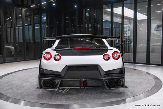 Nissan GTR R35 CBA DBA EBA 2008 2009 2010 2011 2012 2013 2014 2015 2016 2017 2018 2019 2020 2021 2022 2023 2024 with Aftermarket Parts - 2024 NISMO Style Trunk Carbon Fiber / FRP from CMST Tuning