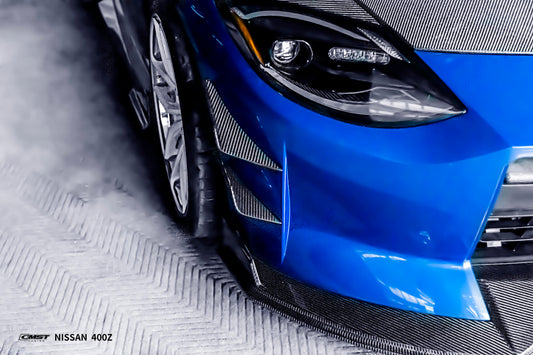 Nissan Z 400Z Nismo Proto Performance Sport RZ34 2023 2024 with Aftermarket Parts - Front Canards Carbon Fiber / FRP from CMST Tuning