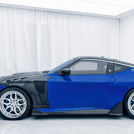 Nissan Z 400Z Nismo Proto Performance Sport RZ34 2023 2024 with Aftermarket Parts - Side Skirts Carbon Fiber / FRP from CMST Tuning