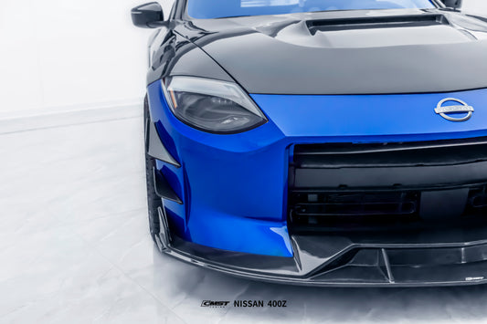 Nissan Z 400Z Nismo Proto Performance Sport RZ34 2023 2024 with Aftermarket Parts - V1 Hood Carbon Fiber / FRP from CMST Tuning