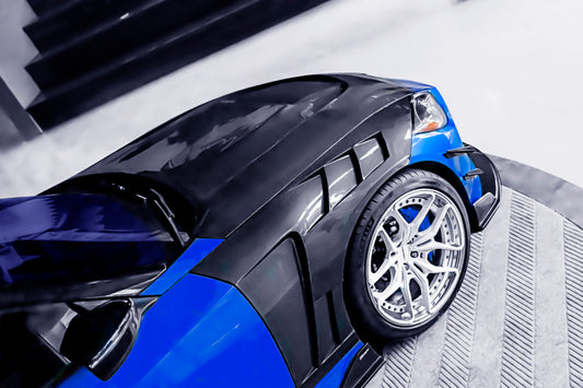 Nissan Z 400Z Nismo Proto Performance Sport RZ34 2023 2024 with Aftermarket Parts - Front Canards Carbon Fiber / FRP from CMST Tuning