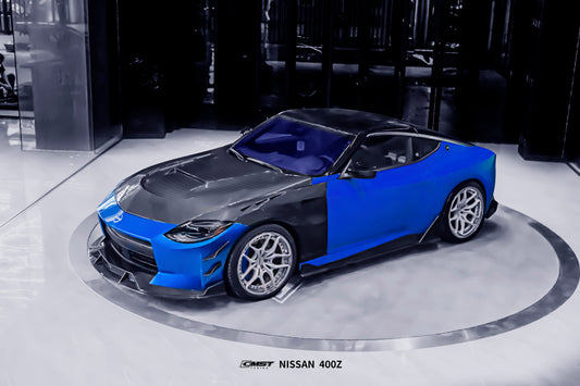 Nissan Z 400Z Nismo Proto Performance Sport RZ34 2023 2024 with Aftermarket Parts - V1 Hood Carbon Fiber / FRP from CMST Tuning