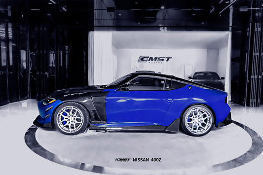 Nissan Z 400Z Nismo Proto Performance Sport RZ34 2023 2024 with Aftermarket Parts - Front Canards Carbon Fiber / FRP from CMST Tuning
