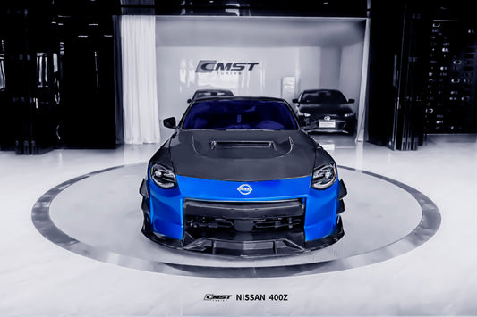 Nissan Z 400Z Nismo Proto Performance Sport RZ34 2023 2024 with Aftermarket Parts - V1 Hood Carbon Fiber / FRP from CMST Tuning