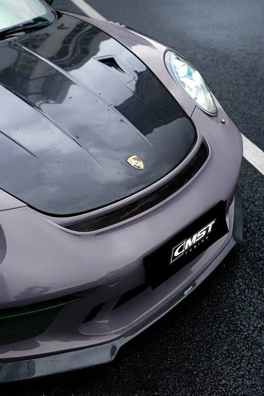 Porsche 991.1 Carrera/S/GTS/Turbo/Turbo S/GT3/GT3RS 2012 2013 2014 2015 2016 with Aftermarket Parts - Front Lip Carbon Fiber from CMST Tuning