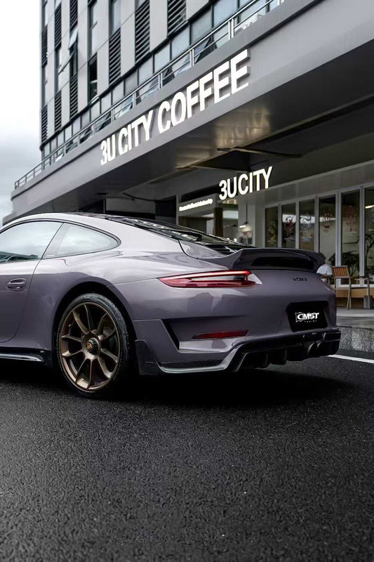 CMST Tuning Porsche 911 991.1 991.2 Carrera BaseS GT3RS Style Rear Bumper and Diffuser Carbon Fiber FRP