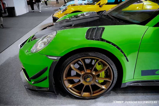 Porsche 991 991.1 911 Turbo/Turbo S/GT3RS 2012 2013 2014 2015 2016 & 991 991.2 911 Turbo/Turbo S/GT3RS/GT2RS 2017 2018 2019 with Aftermarket Parts - Front Canards Carbon Fiber / FRP from CMST Tuning