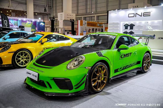 Porsche 991.1 Carrera/S/GTS/Turbo/Turbo S/GT3/GT3RS 2012 2013 2014 2015 2016 with Aftermarket Parts - Front Lip Carbon Fiber from CMST Tuning