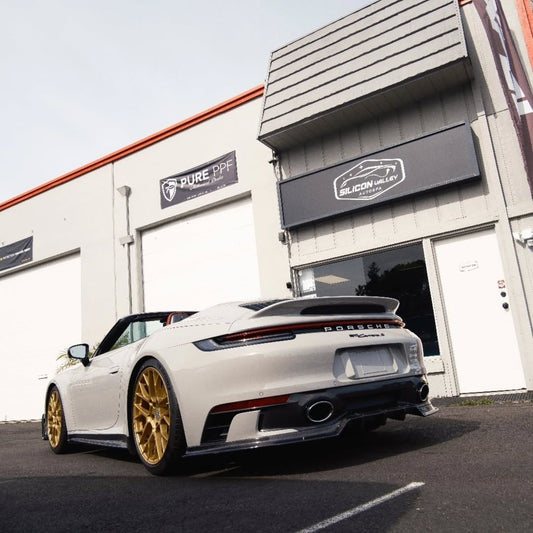 Porsche 911 992 992.1 Carrera Base/S/T/4/4S/Targa 4/Targa 4S/GTS 2020 2021 2022 2023 2024 & 911 992 992.2 Carerra Base/S/T/4/4S/Targa 4/Targa 4S/GTS 2025 with Aftermarket Parts - Carbon Fiber / FRP Side Skirts from CMST Tuning
