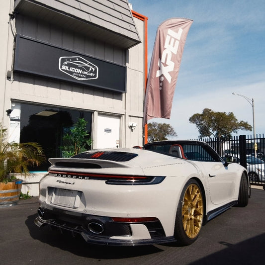 Porsche 992 992.1 Carrera Base/S/T/4/4S/Targa 4/Targa 4S/GTS 2020 2021 2022 2023 2024 with Aftermarket Parts - Sport & Non-Sport Design Aerokit Package Rear Diffuser Carbon Fiber / FRP from CMST Tuning