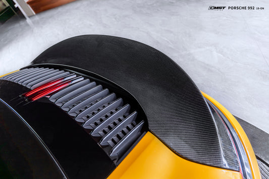 Porsche 911 992 992.1 Carerra Base/S/T/4/4S/Targa 4/Targa 4S/GTS 2020 2021 2022 2023 2024 with Aftermarket Parts - Rear Spoiler Pre-preg Carbon Fiber / FRP from CMST Tuning