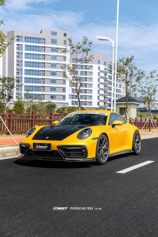 Porsche 911 992 992.1 Carerra Base/S/T/4/4S/Targa 4/Targa 4S/GTS (Sport Design Aerokit Package only) 2020 2021 2022 2023 2024 with Aftermarket Parts - Side Skirts Carbon Fiber/FRP from CMST Tuning