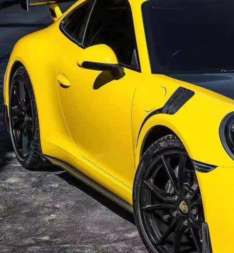 Porsche 991.1 Carrera Base/S/T 2012 2013 2014 2015 2016 & 991.2 Carrera Base/S/T 2017 2018 2019 with Aftermarket Parts - Side Skirts Carbon Fiber/FRP from CMST Tuning